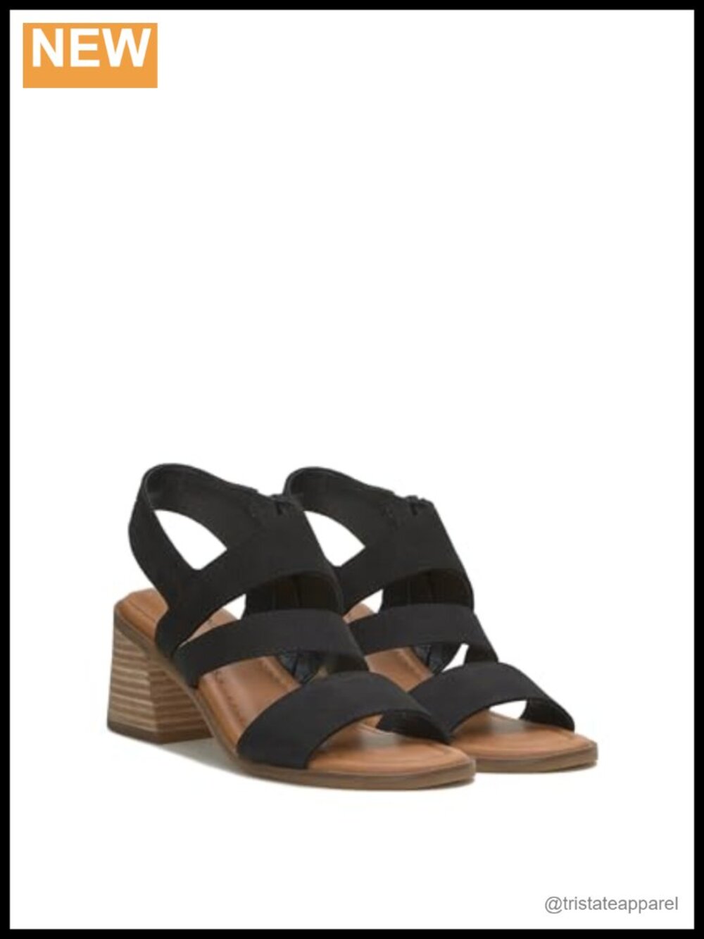 Lucky Brand Rhodette Nubuck Heeled Slingback Sandals - Wedge, Stacked Heel, Zip